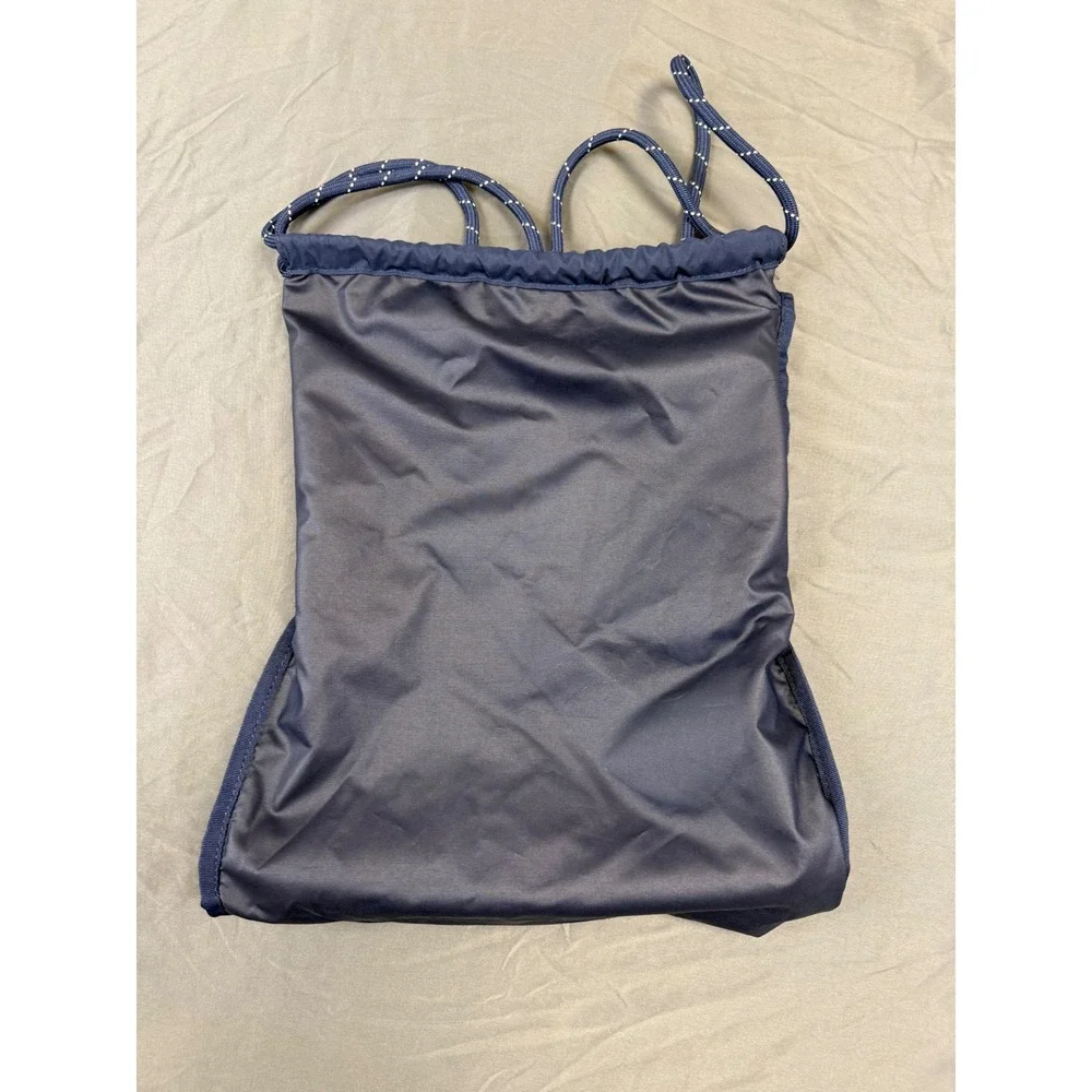 Nike Heritage Drawstring‎ Cinch Backpack Navy Blue Yellow Logo BA5351-451